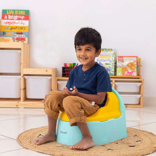 Sqwhat 3-in-1 Potty Seat – Indian Squat, Western Style & Toilet Adapter for Easy Training