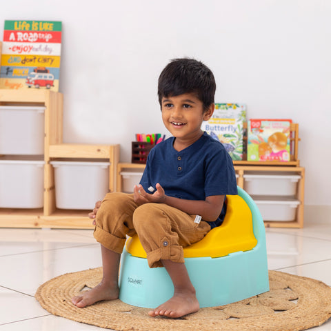 Sqwhat 3-in-1 Potty Seat – Indian Squat, Western Style & Toilet Adapter for Easy Training