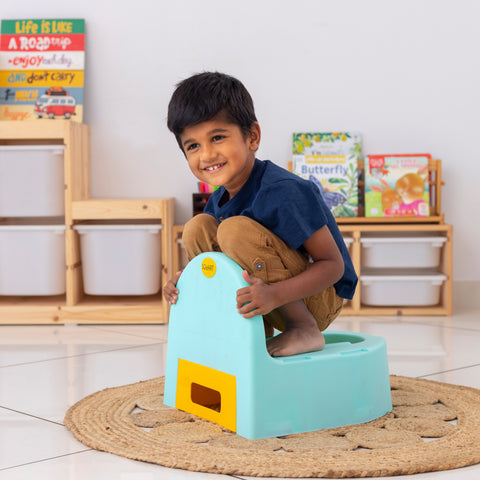 Sqwhat 3-in-1 Potty Seat – Indian Squat, Western Style & Toilet Adapter for Easy Training