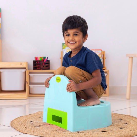 Sqwhat 3-in-1 Potty Seat – Indian Squat, Western Style & Toilet Adapter for Easy Training